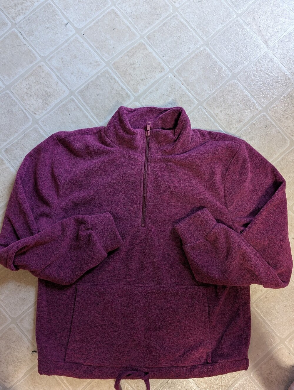 Beyond Yoga Women's Quarter-Zip Pullover Sweater - Plum